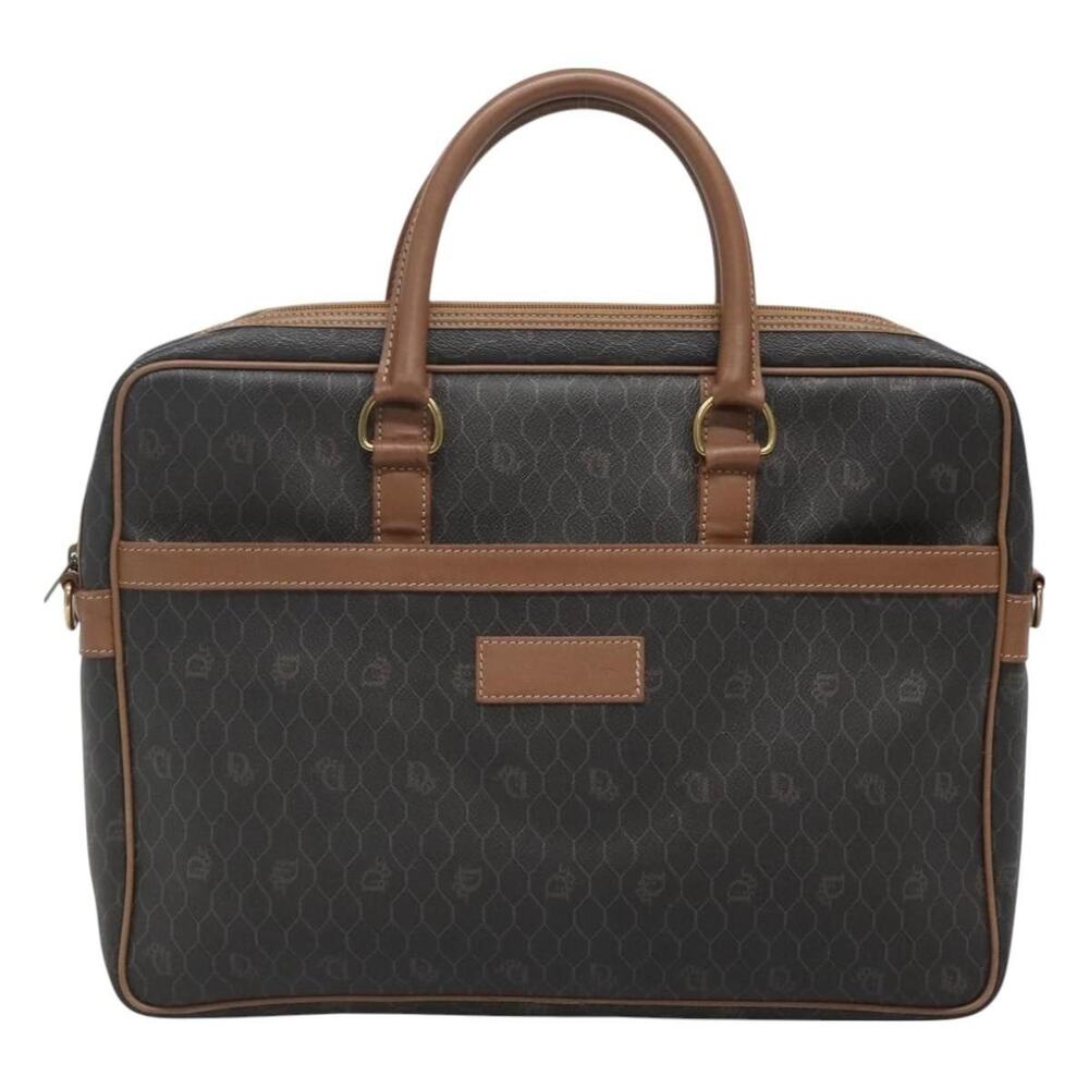 Dior Honeycomb Canvas Business Bag Black